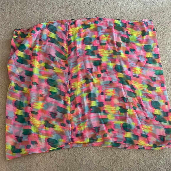 Multi-Color Abstract Print Infinity Scarf - Picture 3 of 5